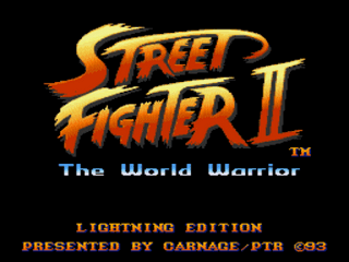 Street Fighter 2 Lightning Edition USA Title Screen